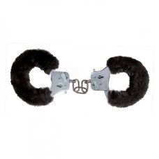 Наручники с мехом Toy Joy Furry fan cuffs Черные