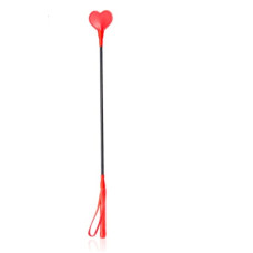 Стек DS Fetish Crop heart red, 63 см