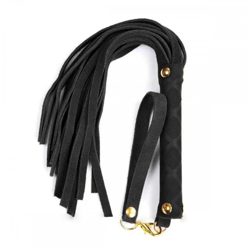 Флоггер DS Fetish Leather flogger S black 27 см Флоггер DS Fetish Leather flogger S black 27 см