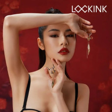 Зажимы для сосков в виде оленей Lockink Sevanda Stag Clamps, с подвесками, металлические, золотые