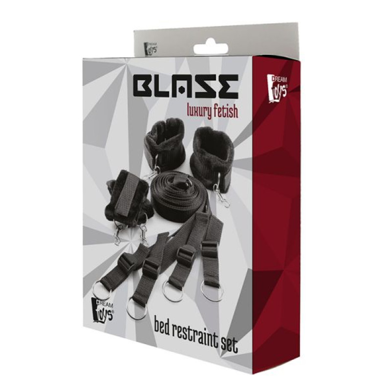 Ремінна система для фіксації до ліжка Dreamtoys Blaze Bed Restraint Set Ремінна система для фіксації до ліжка Dreamtoys Blaze Bed Restraint Set