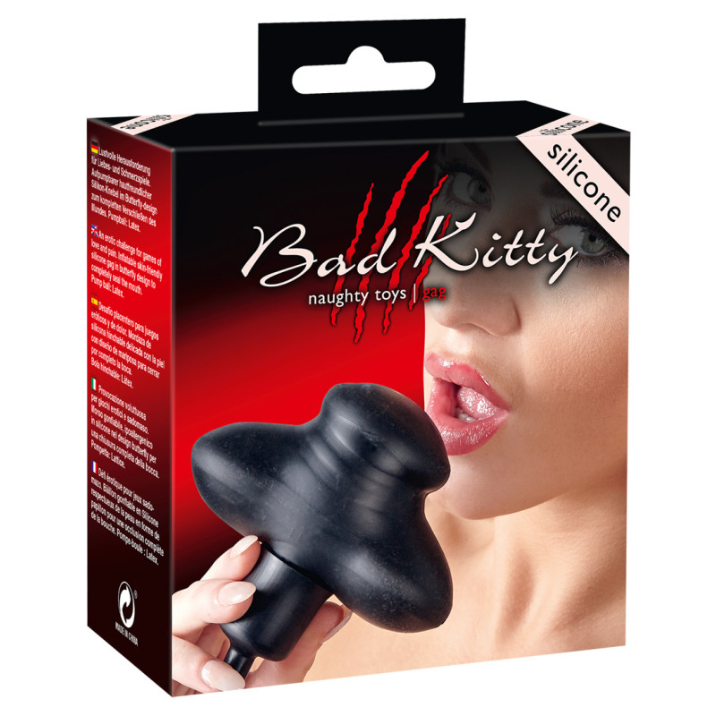 Кляп Bad Kitty 249191 Silicone Gag Чорний Кляп Bad Kitty 249191 Silicone Gag Чорний