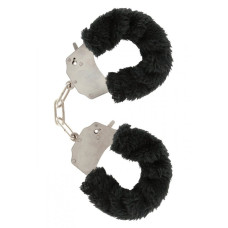Наручники с мехом Toy Joy Furry fan cuffs Черные