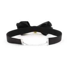 Чокер в форме бабочки DS Fetish, с колокольчиком, черный