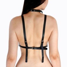 Женская портупея Art of Sex - Delaria Leather harness, Черная L-2XL
