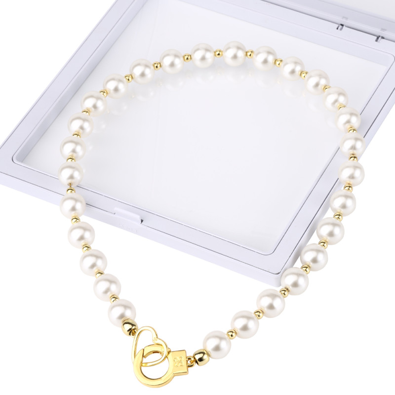 Нашийник з повідком Lockink, перлини Нашийник з повідком Lockink, перлини