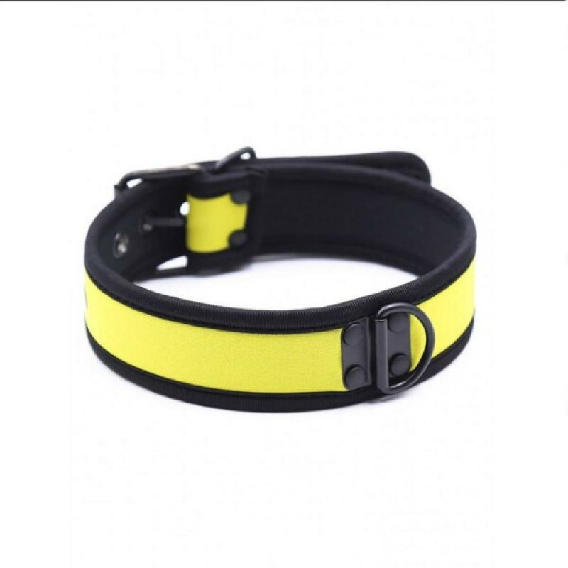 Нашийник з неопрену DS Fetish Collar neoprene yellow Нашийник з неопрену DS Fetish Collar neoprene yellow