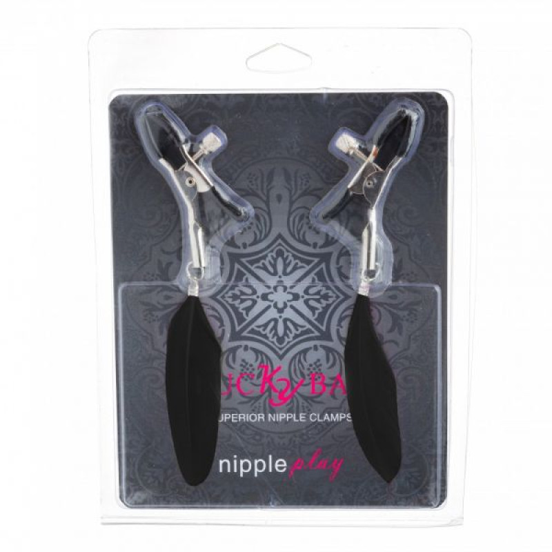 Зажимы на соски Lucky Bay Nipple play Перышки Черные Зажимы на соски Lucky Bay Nipple play Перышки Черные