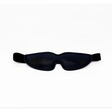 Маска экокожа с вырезом DS Fetish Blindfold, черная