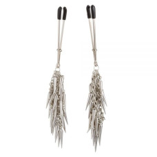 Зажимы на соски пинцет с шипами Lucky Bay Silver Metall