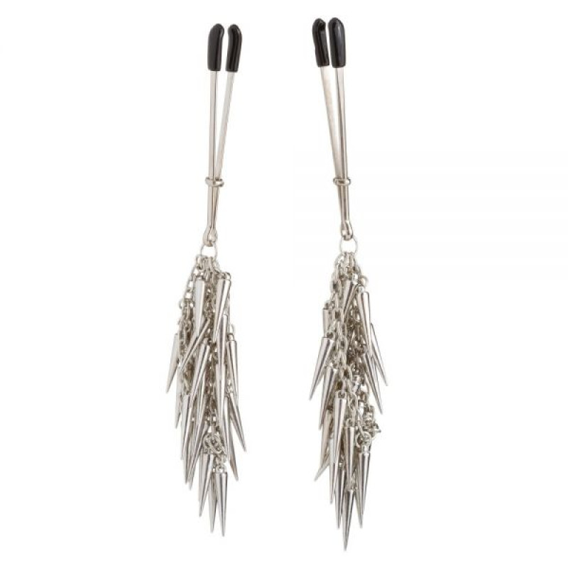 Зажимы на соски пинцет с шипами Lucky Bay Silver Metall Зажимы на соски пинцет с шипами Lucky Bay Silver Metall