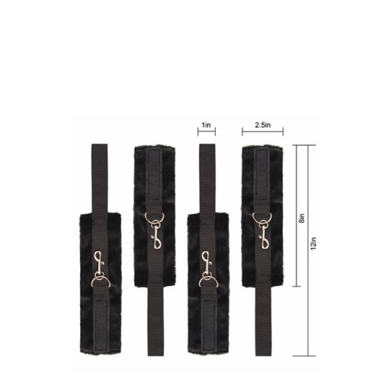 Ремінна система для фіксації до ліжка Dreamtoys Blaze Bed Restraint Set Ремінна система для фіксації до ліжка Dreamtoys Blaze Bed Restraint Set