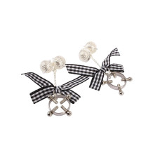 Зажимы на соски с бантиком и колокольчиком Chisa Senuelo