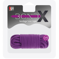 Веревка для бондажа Dreamtoys Bondx Love Rope 10 м Фиолетовая