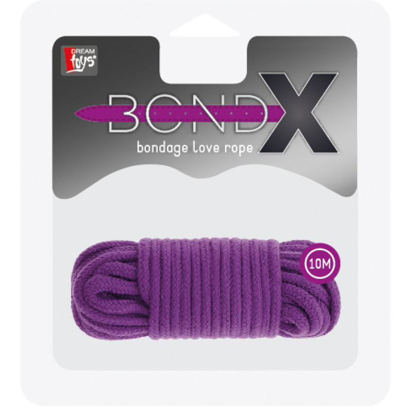 Веревка для бондажа Dreamtoys Bondx Love Rope 10 м Фиолетовая Веревка для бондажа Dreamtoys Bondx Love Rope 10 м Фиолетовая