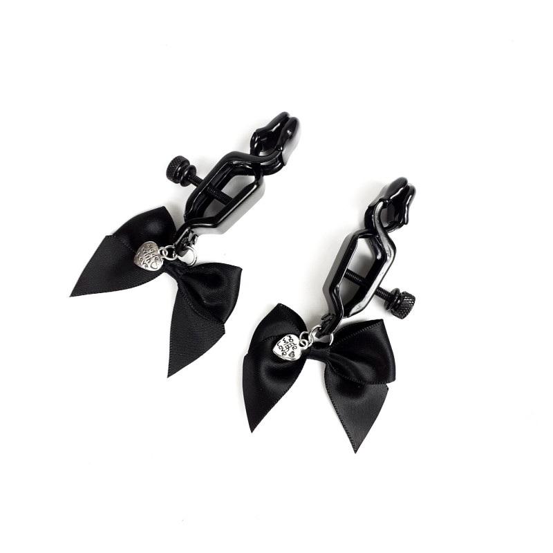 Зажимы для сосков Art of Sex Nipple clamps Black Bow Зажимы для сосков Art of Sex Nipple clamps Black Bow
