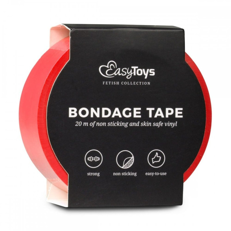 Бондажная лента EasyToys Bondage Tape красного цвета Бондажная лента EasyToys Bondage Tape красного цвета