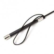 Стек на довгій ручці з петелькою DS Fetish, екошкіра і метал, чорний, 65 см