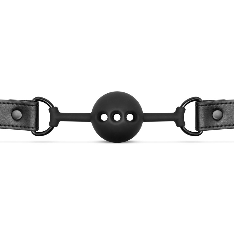 Повітропроникний кляп Bedroom Fantasies: Breathable Silicone Ball Gag, чорний Повітропроникний кляп Bedroom Fantasies: Breathable Silicone Ball Gag, чорний