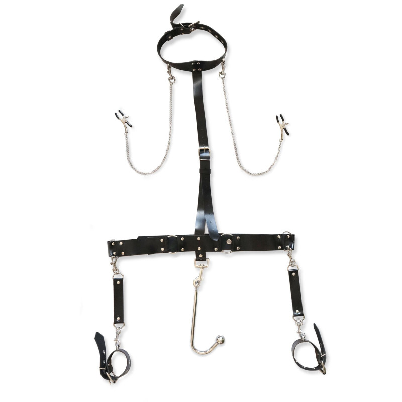 Бондажний набір з металевим анальним гаком Art of Sex Bridget Bondage set with anal hook № 1 Бондажний набір з металевим анальним гаком Art of Sex Bridget Bondage set with anal hook № 1