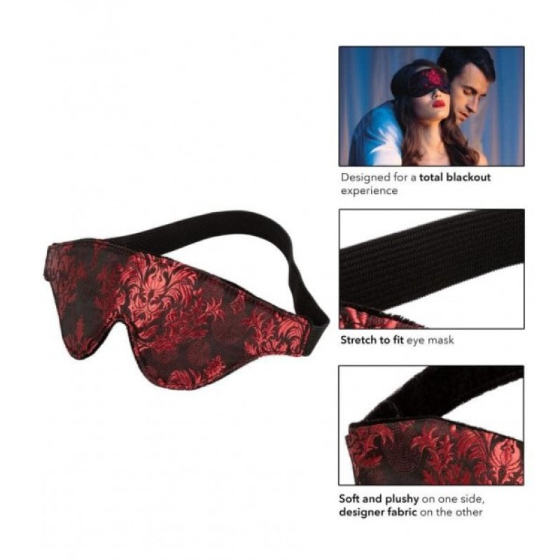 Маска на глаза California Exotic, красная Маска на глаза California Exotic, красная