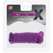 Мотузка для бондажу Dreamtoys Bondx Love Rope 5 м Фіолетова