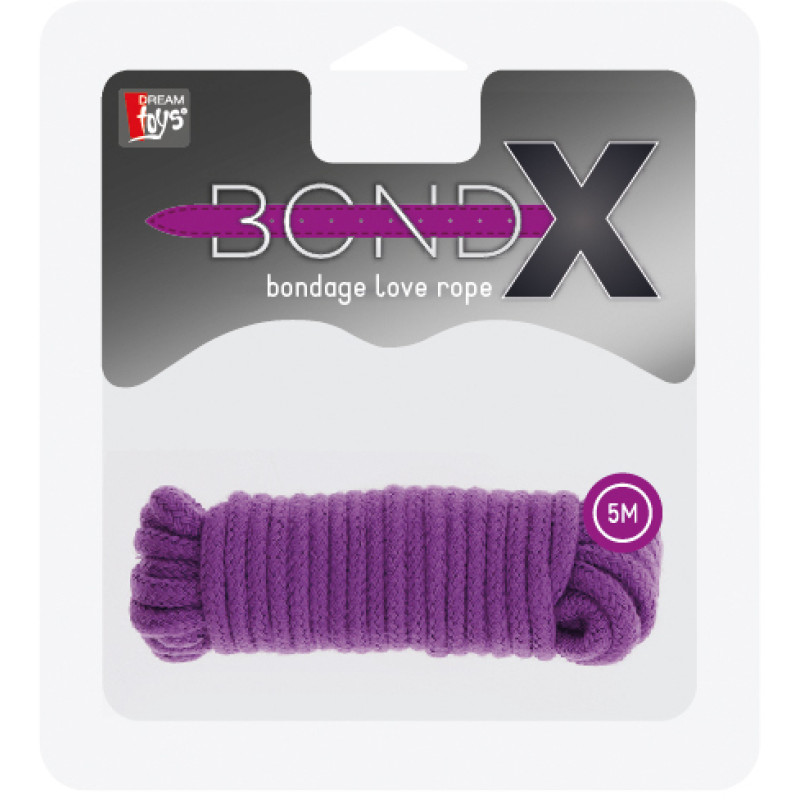 Веревка для бондажа Dreamtoys Bondx Love Rope 5 м Фиолетовая Веревка для бондажа Dreamtoys Bondx Love Rope 5 м Фиолетовая