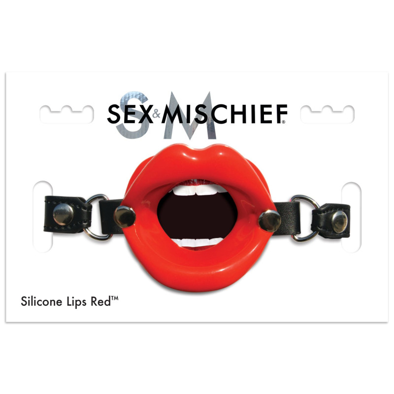 Кляп Sex And Mischief Silicone Lips Red Кляп Sex And Mischief Silicone Lips Red