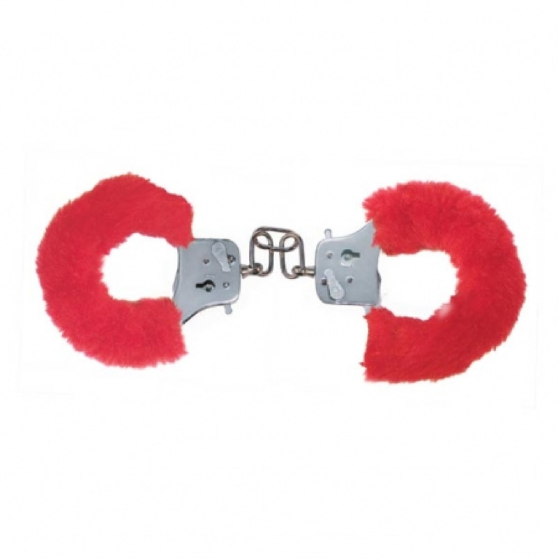 Рукавички Toy Joy Furry Fun Cuffs Plush Червоні Рукавички Toy Joy Furry Fun Cuffs Plush Червоні