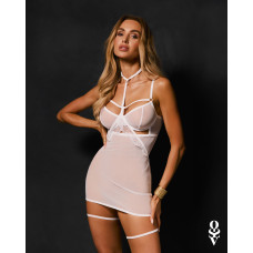 Бебі-долл Obsessive Arrowel White chemise S/M