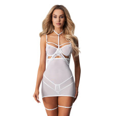 Бебі-долл Obsessive Arrowel White chemise 2XL/3XL