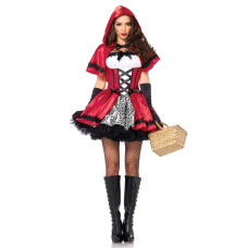 Эротический костюм Красной шапочки Leg Avenue Gothic Red Riding Hood XL, платье, накидка