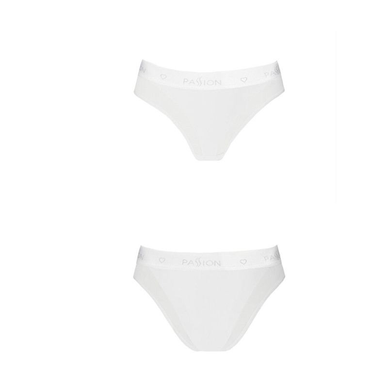 Трусики з прозорою вставкою Passion PS002 PANTIES M, white Трусики з прозорою вставкою Passion PS002 PANTIES M, white