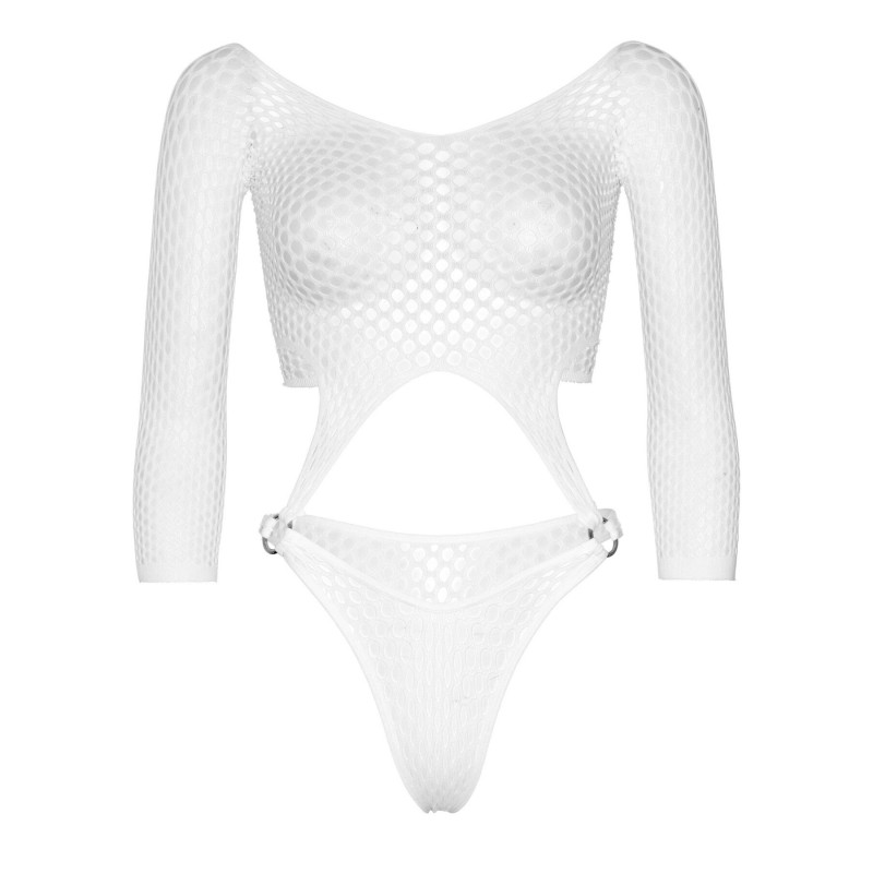 Еротичне боді Leg Avenue Top bodysuit with thong back White Еротичне боді Leg Avenue Top bodysuit with thong back White