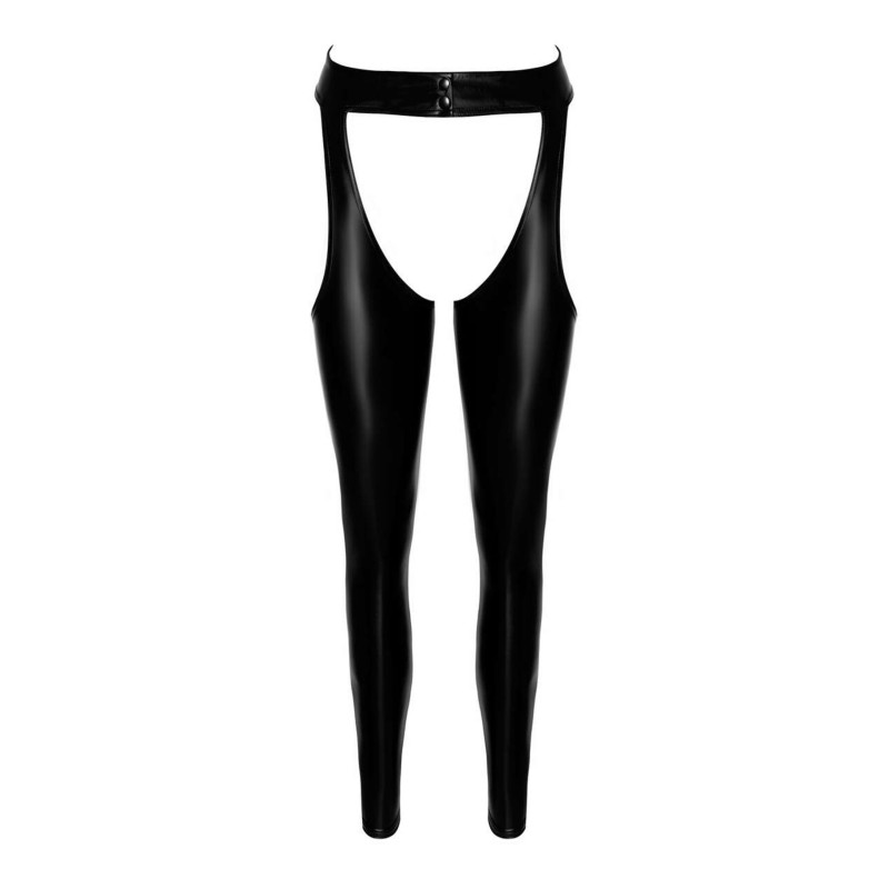 Легінси Noir Handmade F323 Rebel, L, black, під латекс, з відкритими стегнами та сідницями Легінси Noir Handmade F323 Rebel, L, black, під латекс, з відкритими стегнами та сідницями