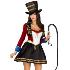 Костюм циркачки Leg Avenue Classic Ringmaster Costume S, платье, шляпа