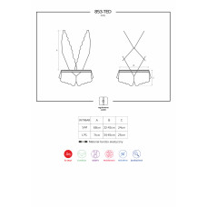 Боди Obsessive 853-TED-1 Черный L/XL