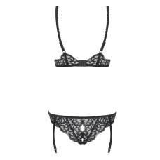 Боди Obsessive Laluna Черный S/M