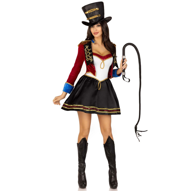 Костюм циркачки Leg Avenue Classic Ringmaster Costume S, платье, шляпа Костюм циркачки Leg Avenue Classic Ringmaster Costume S, платье, шляпа