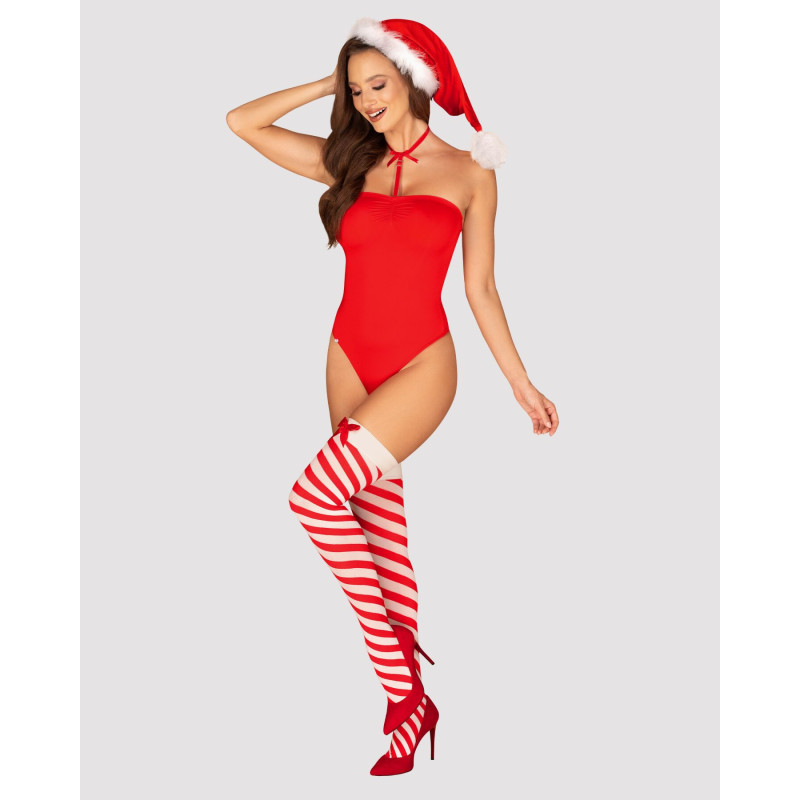 Боді Obsessive Kissmas teddy red L/XL Боді Obsessive Kissmas teddy red L/XL