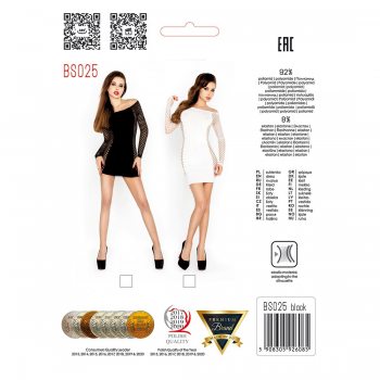 Короткое мини платье Passion BS025 S/XL Белое