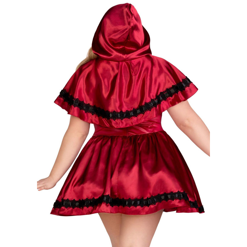 Эротический костюм Красной шапочки Leg Avenue Gothic Red Riding Hood 1X–2X, платье, накидка Эротический костюм Красной шапочки Leg Avenue Gothic Red Riding Hood 1X–2X, платье, накидка