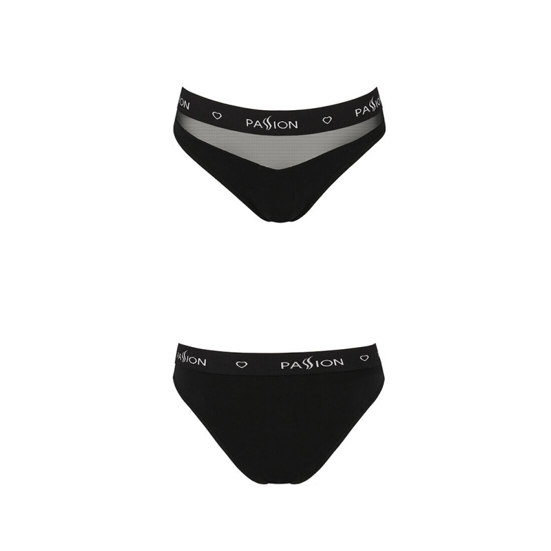 Трусики с прозрачной вставкой Passion PS006 PANTIES XL, black Трусики с прозрачной вставкой Passion PS006 PANTIES XL, black