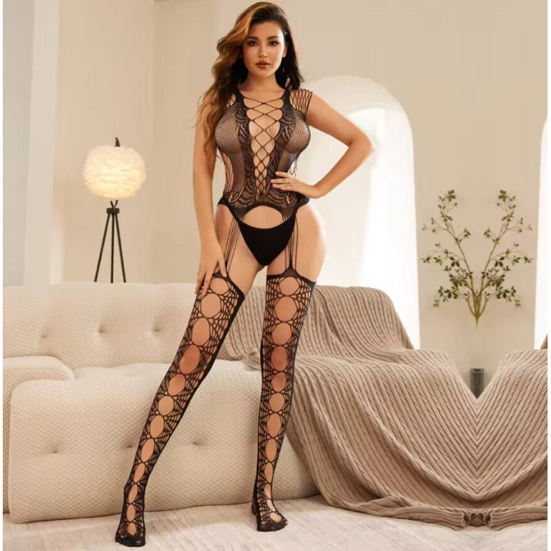 Бодістокінг з доступом JSY «Жіночна Фріда» One Size Бодістокінг з доступом JSY «Жіночна Фріда» One Size