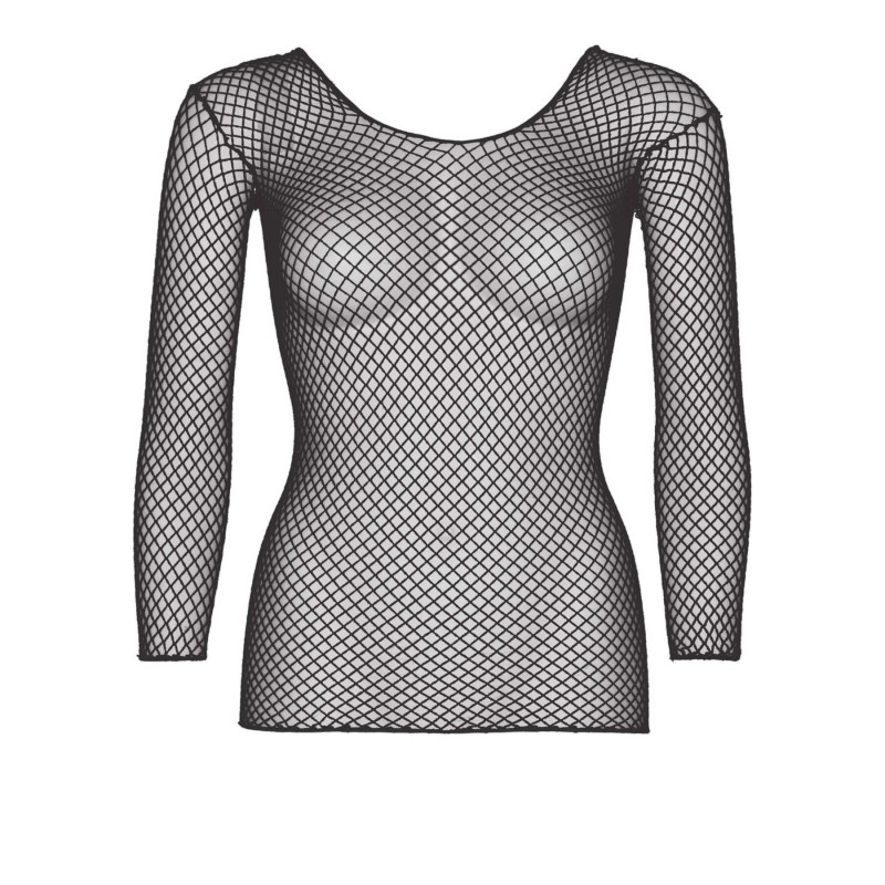 Сітчастий топ Leg Avenue Long Sleeves T-Shiets Black, One Size Сітчастий топ Leg Avenue Long Sleeves T-Shiets Black, One Size