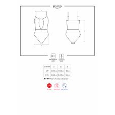Боди Obsessive 812-TED-1 Черный S/M