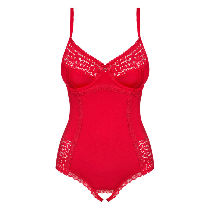 Боді Obsessive Jolierose Червоний S/M Боді Obsessive Jolierose Червоний S/M