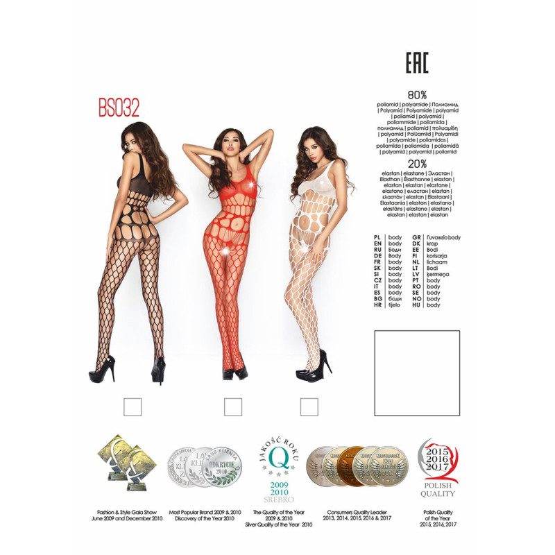 Бодистокинг Passion BS032 S/XL Красный Бодистокинг Passion BS032 S/XL Красный