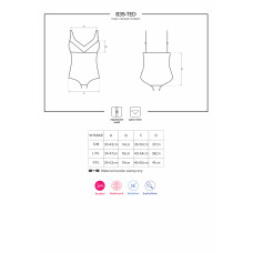 Боди Obsessive 839-TED-1 Черный L/XL