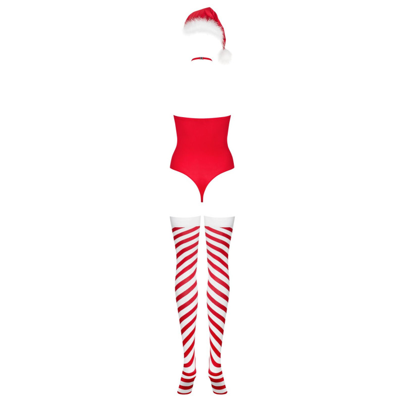 Боді Obsessive Kissmas teddy red S/M Боді Obsessive Kissmas teddy red S/M